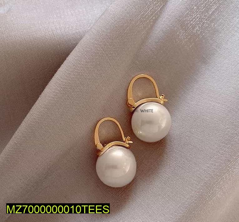 Gold Plated Pearl Earrings for Women