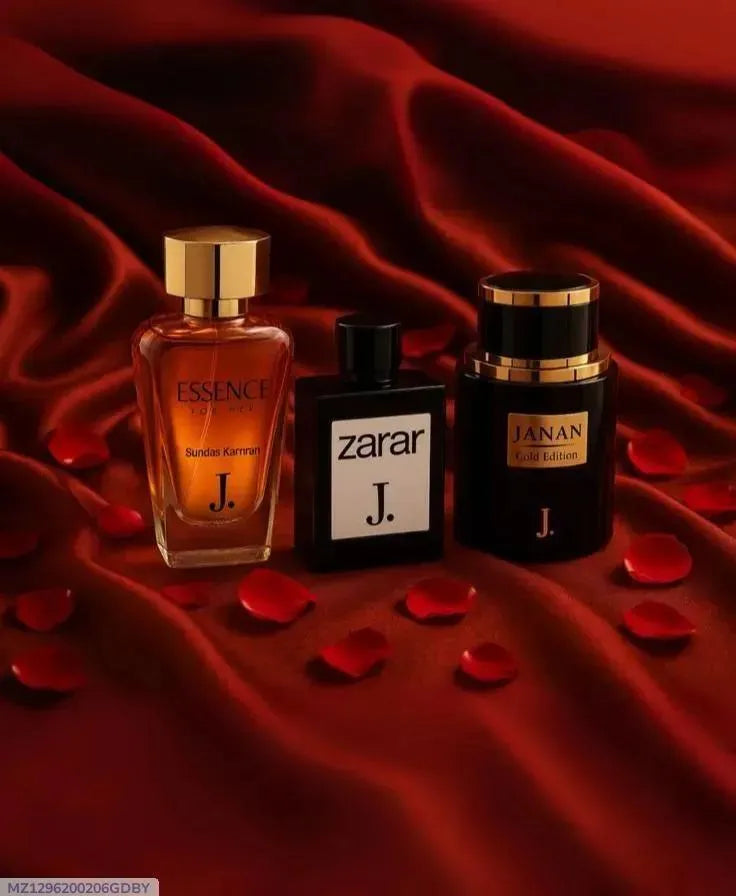 Unisex 3-Piece Perfume Set J. By B Vault Premium Gift Pack