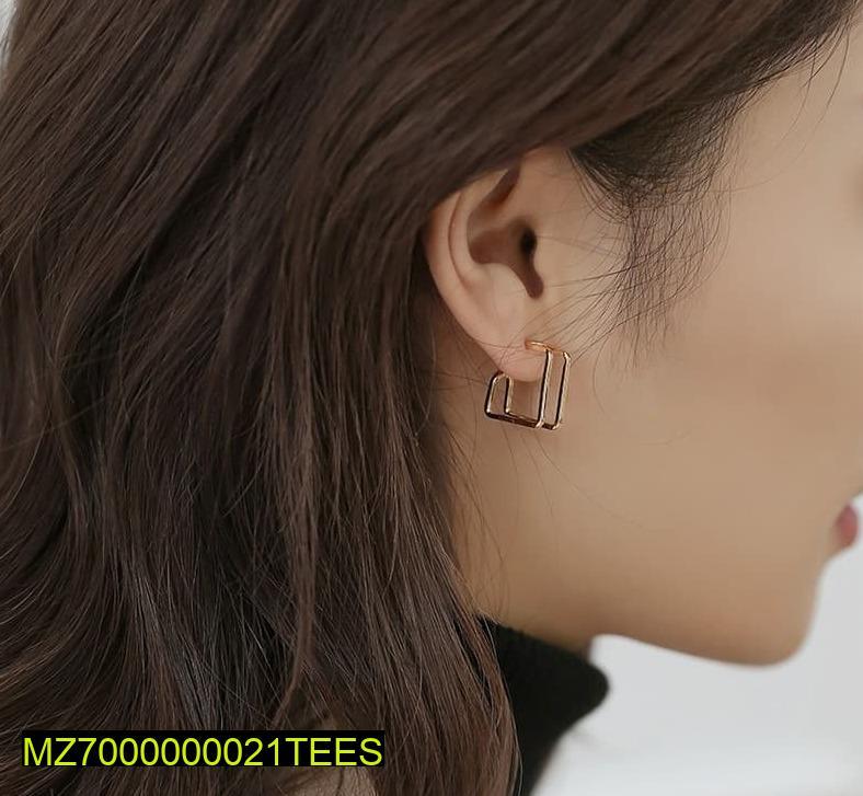 Square Stud Earrings Stainless Steel Earrings for Women