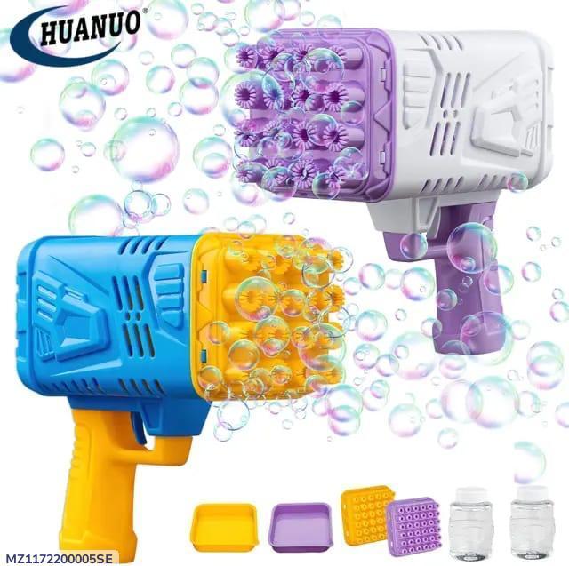 Bubble Gun 36 Holes Blue Purple Kids Toy