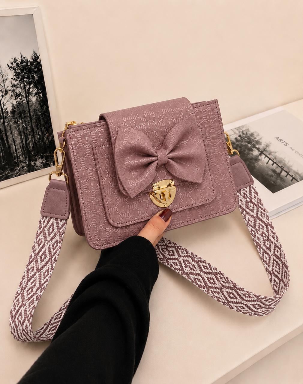 Premium Bow Lock cross body Bag