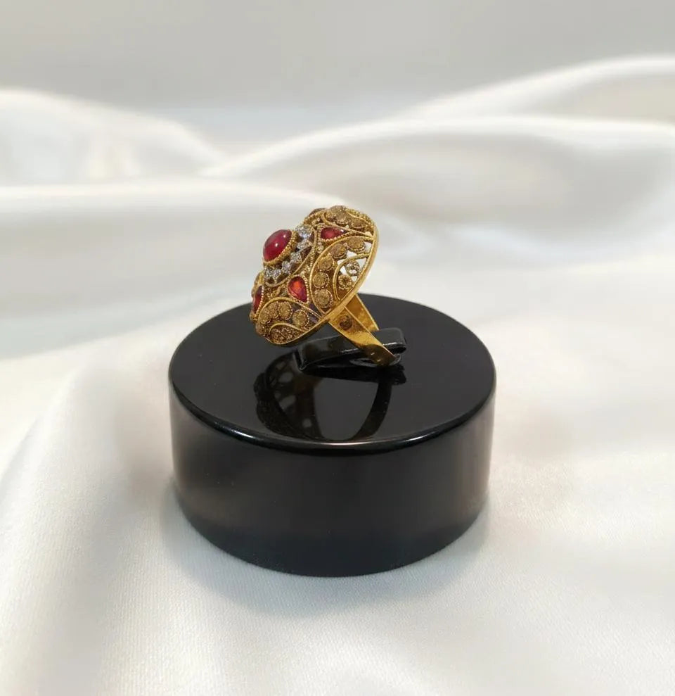 Maroon Adjustable Ring for Women Wedding & Party Wear