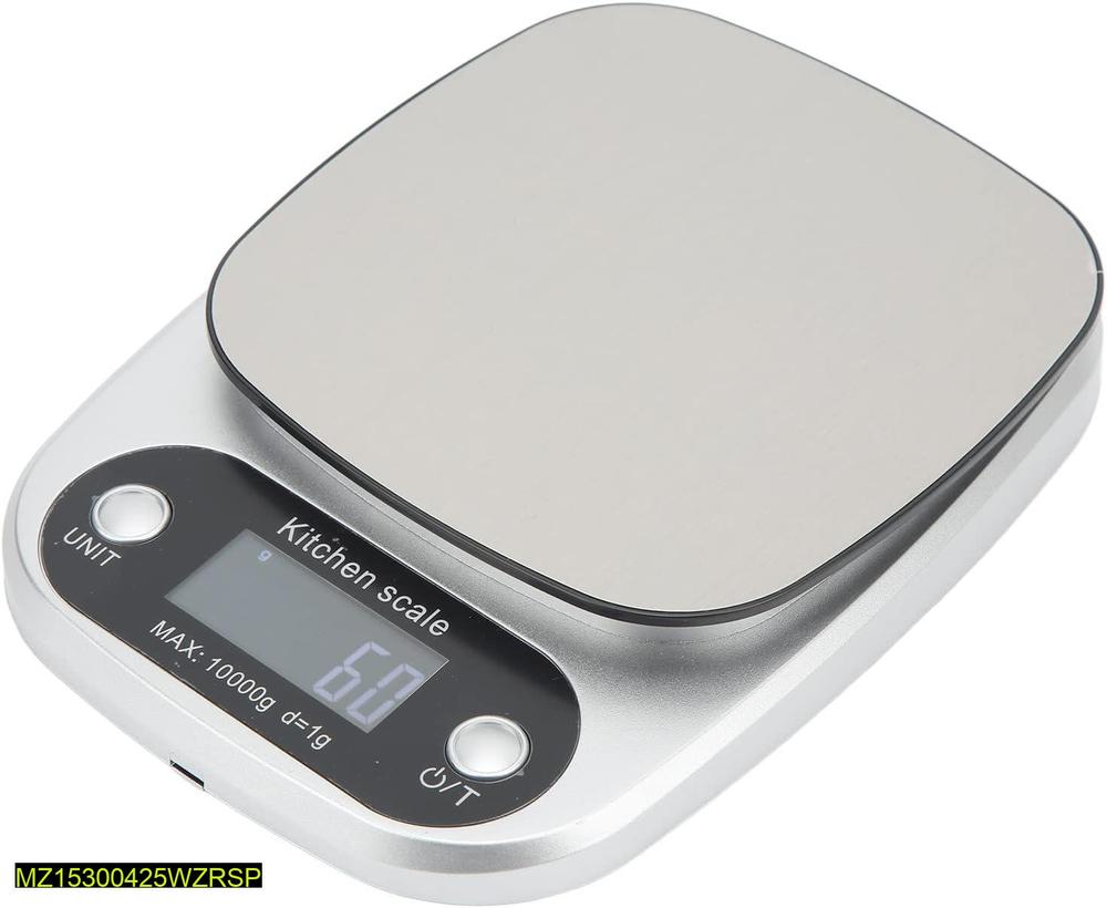 Digital Kitchen Scale 10kg Silver ABS
