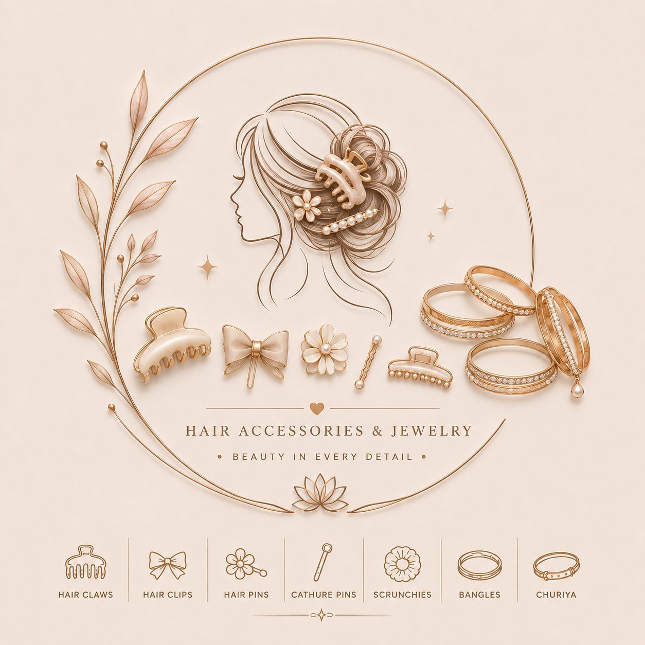Hair Claws & Ponytail Holders