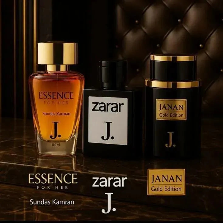 Unisex 3-Piece Perfume Set J. By B Vault Premium Gift Pack
