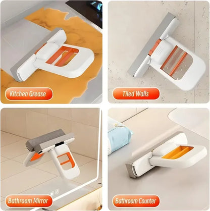 Mini Mop with Water Absorbent Sponge White 24.8x15cm