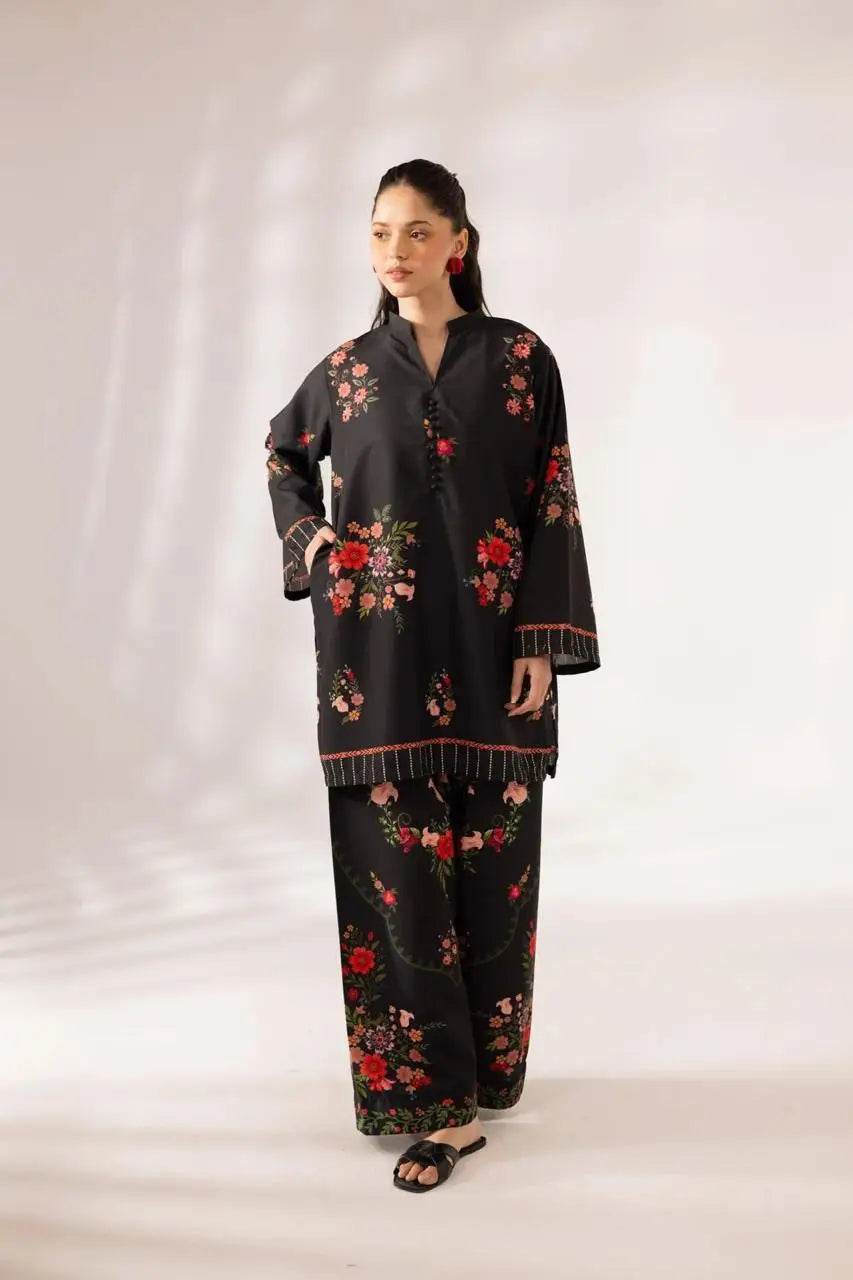 Women's Digital Printed Doria Lawn Cord Set 2PC | Soft Doria Lawn Summer Dress | Casual Printed Co-Ord Set | Stylish Ladies Outfit | Ready to Wear