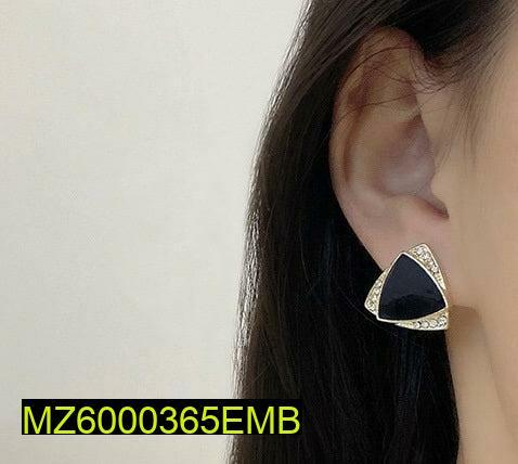 Black Gold Stud Earrings for Women Daily Wear