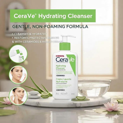 CeraVe Hydrating Cleanser Non-Foaming for Sensitive Skin