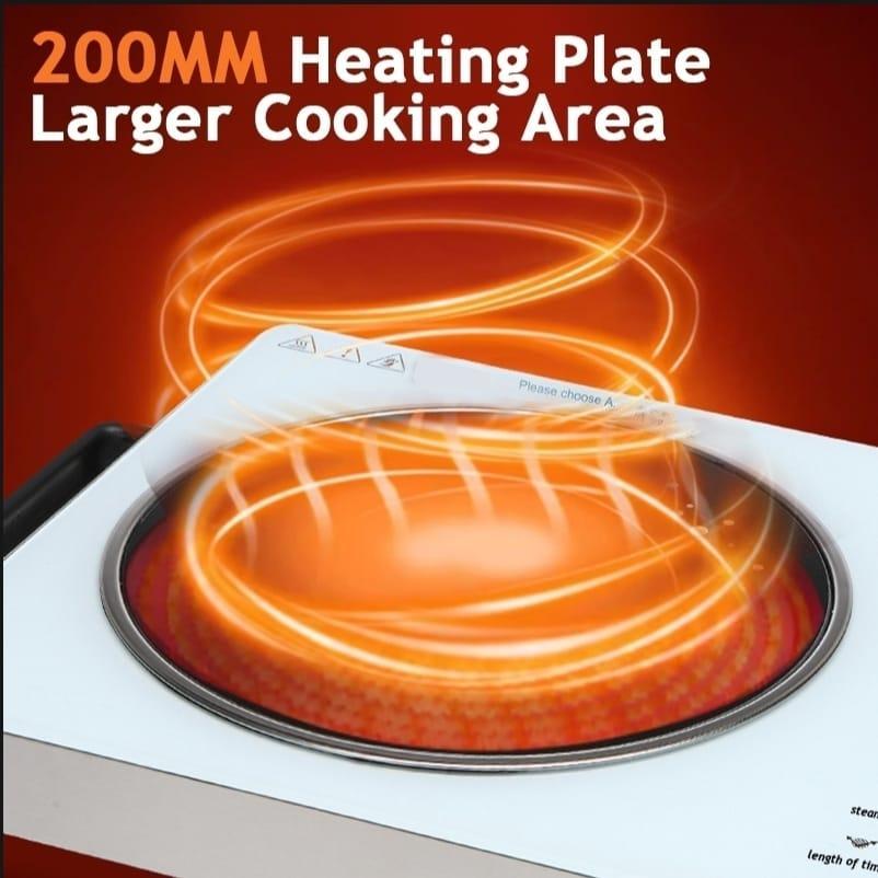 Portable Electric Stove 3500W Stainless Steel White Black