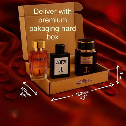Unisex 3-Piece Perfume Set J. By B Vault Premium Gift Pack