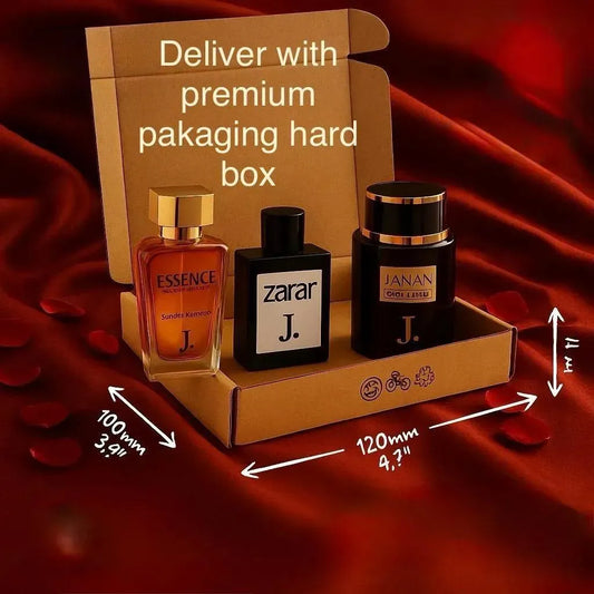 Unisex 3-Piece Perfume Set J. By B Vault Premium Gift Pack