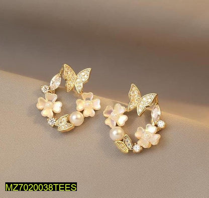 Butterfly Gold Plated Earrings for Women