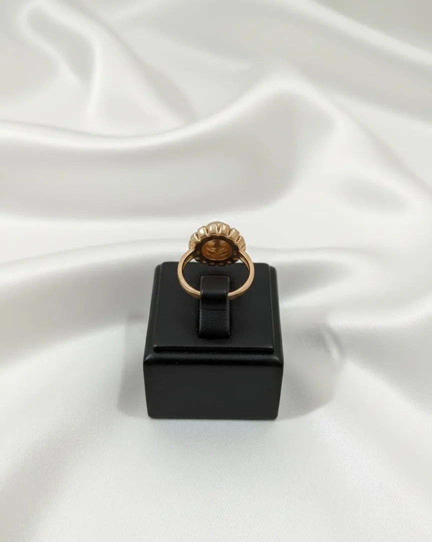 Golden Alloy Plain Ring for Women Wedding & Daily Wear
