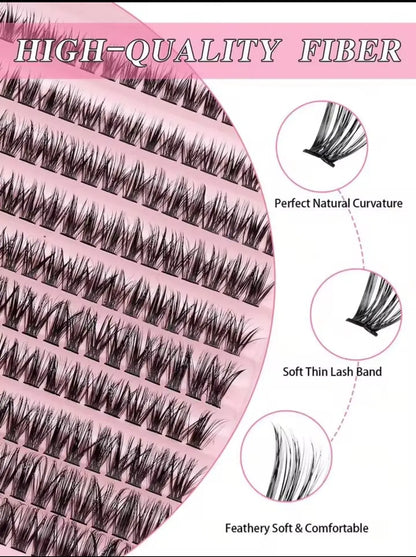 3 In 1 Permanent 3D Eyelash Extension Set, Light