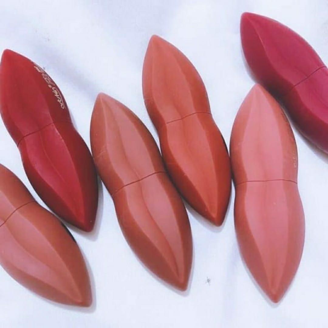 Premium Red Lipstick Set 3 Shades Glossy Long Lasting