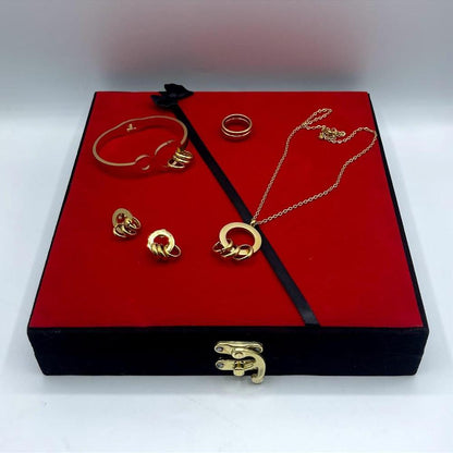 Golden Plated Necklace Set for Pakistani Women