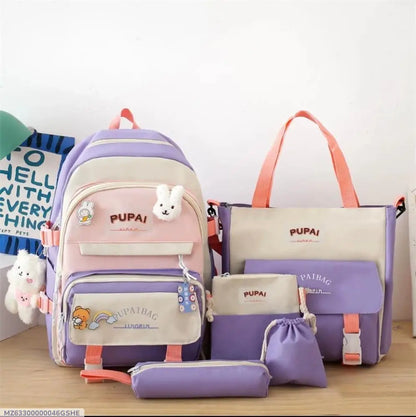 5 pcs bagset Multipurpose Backpack Set