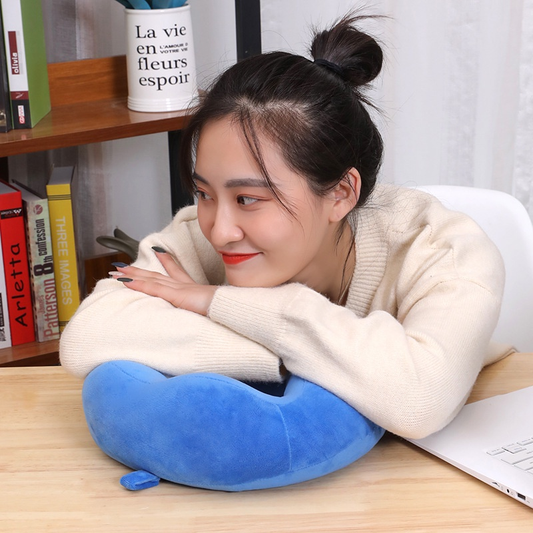 Imported U Shaped Pillows for Sleeping - Portable Travel Neck Pillows for Adults - Neck Pillow for Flight, Car &amp; Home - Random Color ( Multi Design)