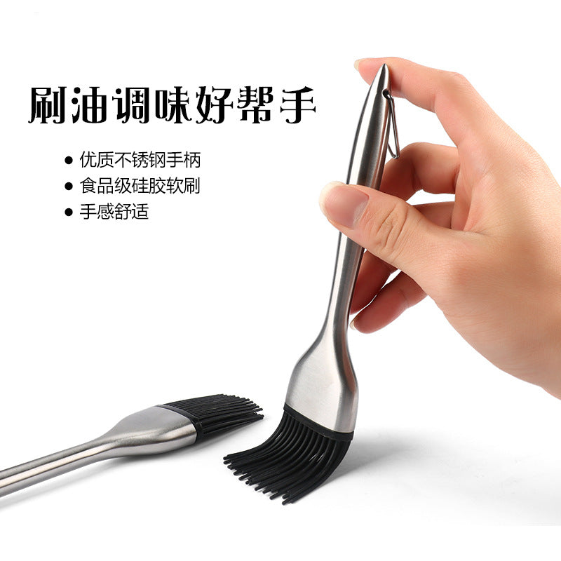 Stainless Steel Silicone Kitchen Brushes Set