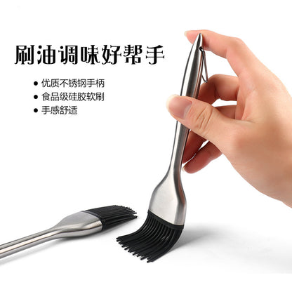 Stainless Steel Silicone Kitchen Brushes Set