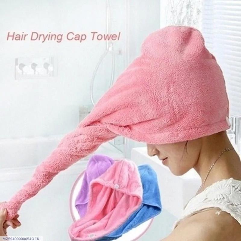 Hair Drying Cap Towel Microfiber Absorbent 2 Pcs