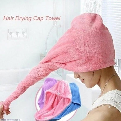 Hair Drying Cap Towel Microfiber Absorbent 2 Pcs
