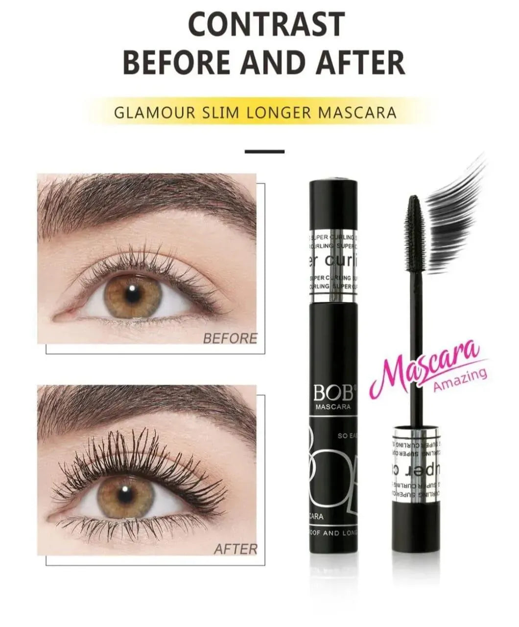 Super Curl Waterproof Mascara Black Art# M247