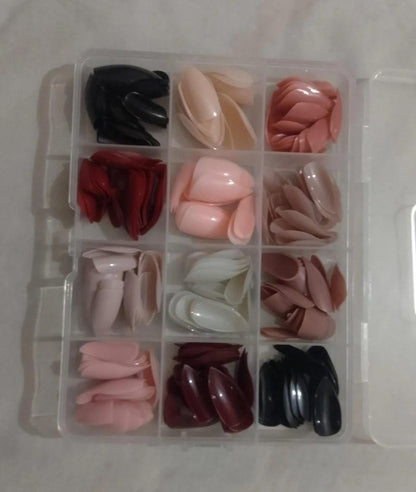288 Pcs Multicolor Fake Nails for Party Wear