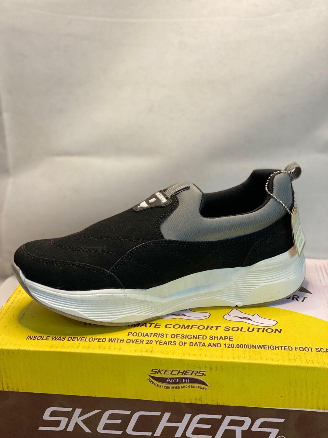 Men's Black Skechers Stretch Fit EVA Casual Shoes