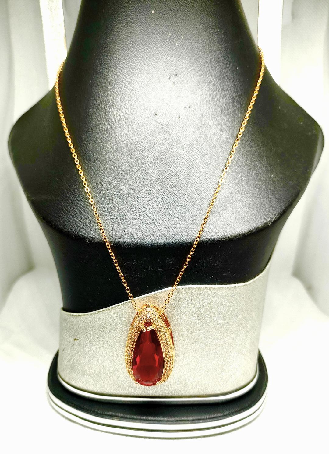 Black & Golden Alloy Pendant for Bridal & Daily Wear