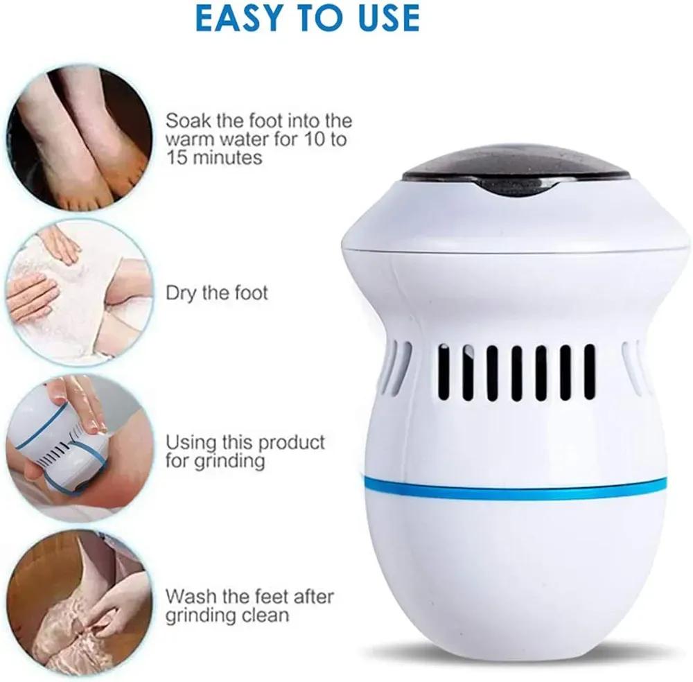 Electric Foot Exfoliator for Smooth Soft Feet