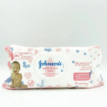 Johnson's 72 Pcs Gentle Wet Wipes for Daily Baby Care