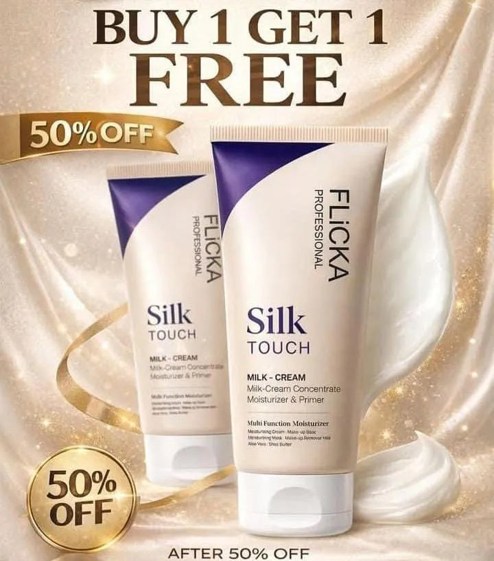 Flicka Silk Touch Milk-Cream Moisturizer 500g Buy 1 Get 1 Free