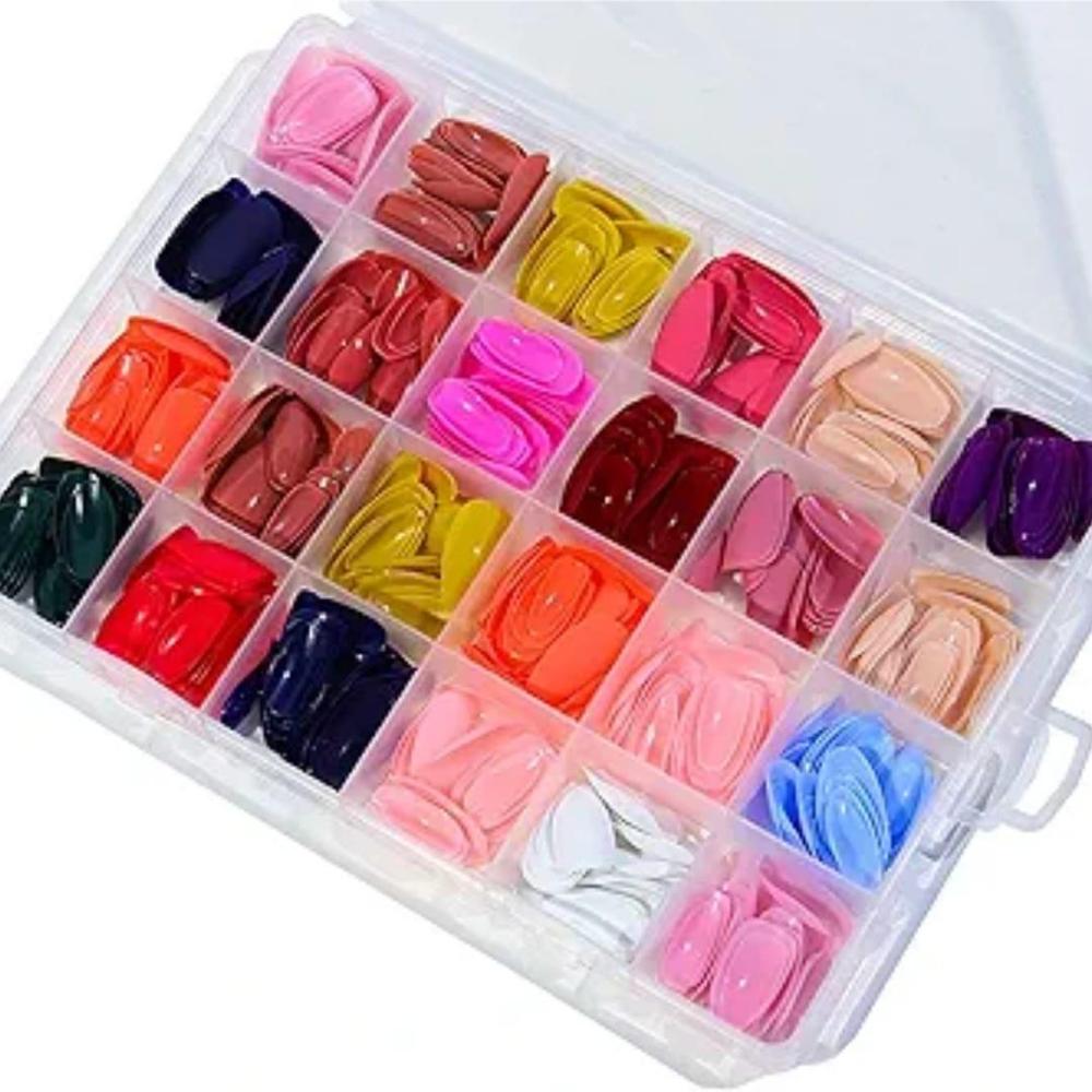 Multicolor Press On Nails 576Pcs ABS Easy Apply