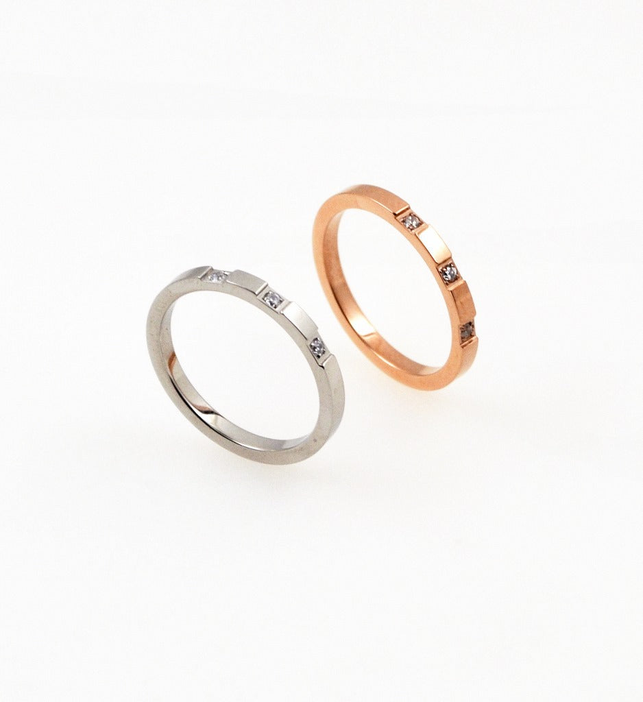 Rose Gold & Silver Minimalist Rings for Daily Wear