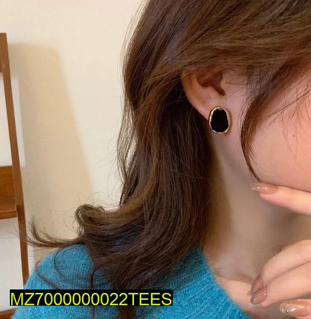 Eid Party Earrings Gold Tone Lightweight Alloy Studs 1.5x1cm