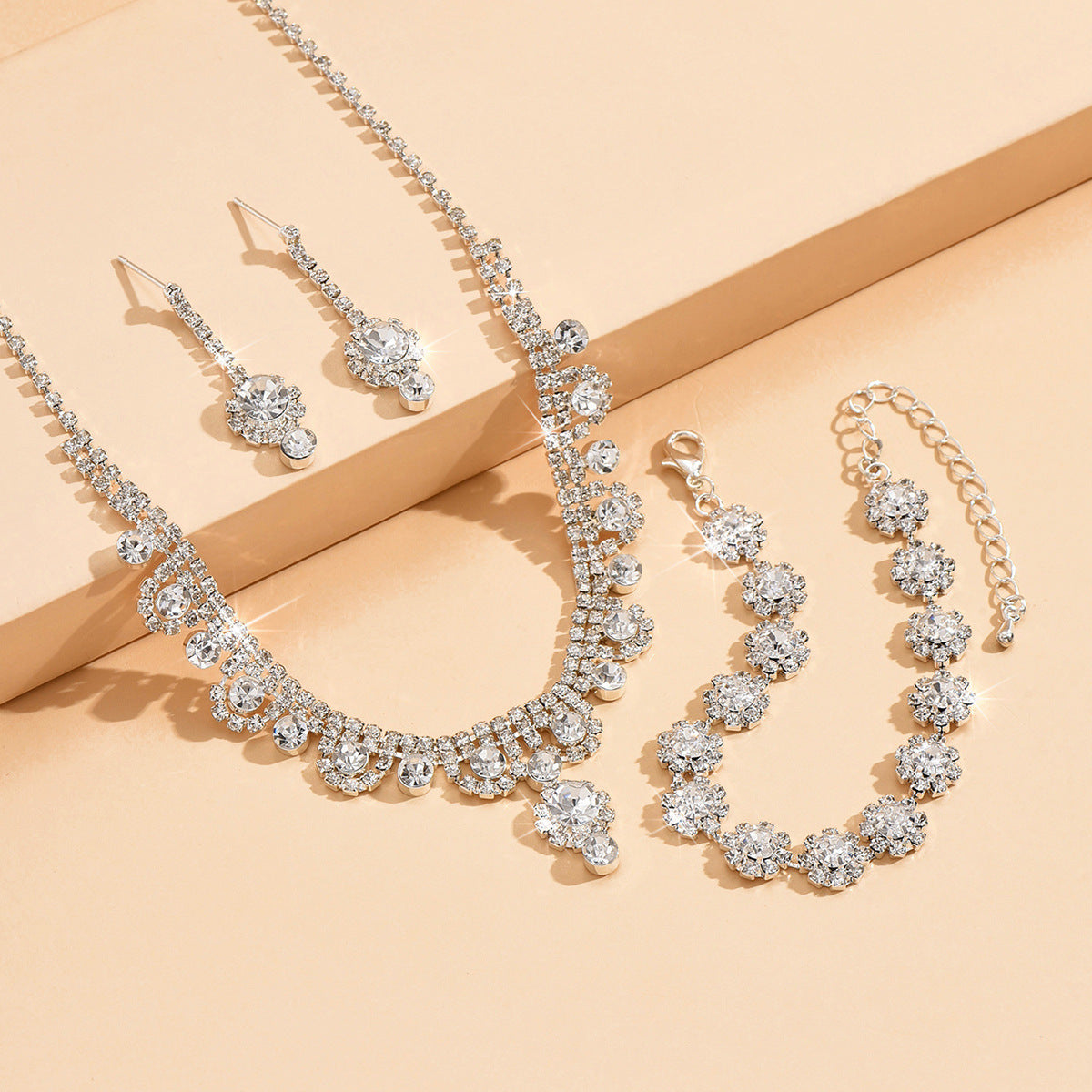 Premium Water Diamond Jewelry Set for Pakistani Women