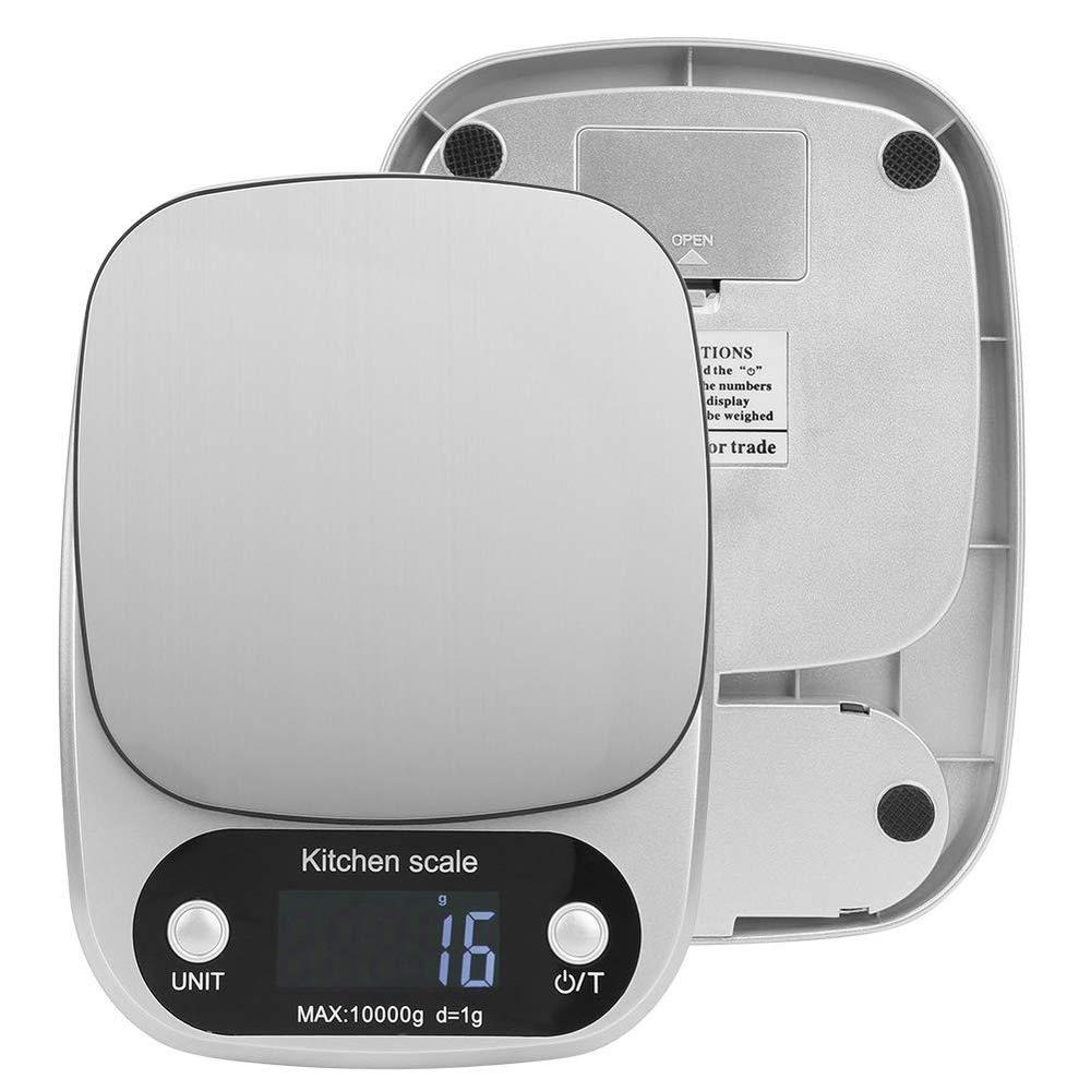 Digital Kitchen Scale 10kg Silver ABS
