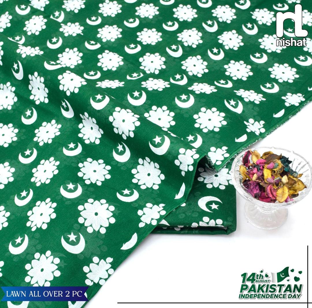 2 Pcs Women's Unstitched Digital Print Suit