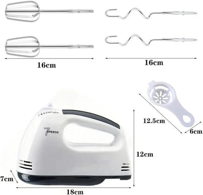 Electric Hand Blender with Citrus Juicer & 7 Speeds
