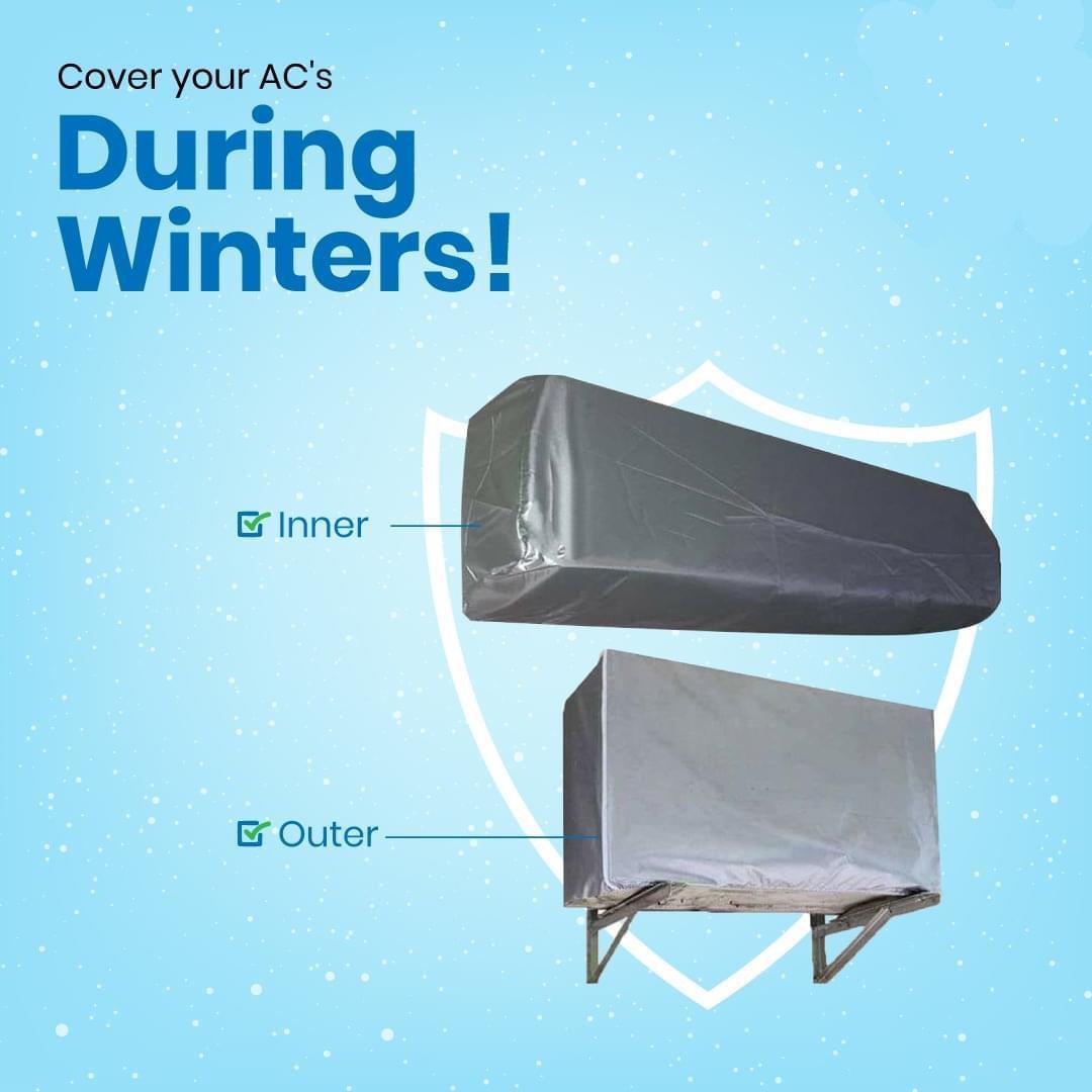 Parachute AC Cover Silver Dust Proof Winter Protection