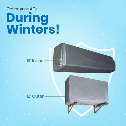 Parachute AC Cover Silver Dust Proof Winter Protection