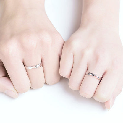 Sterling Silver Mobius Ring Adjustable Unisex Gift