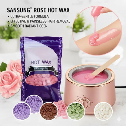 Samsung Rose Hot Wax for Sensitive Skin Painless Removal