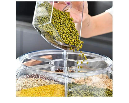 360° Rotating Rice Dispenser for Kitchen Organization