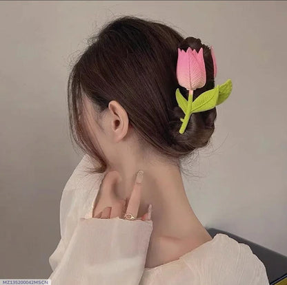 Multicolor Flower Hair Catcher Pack of 2 ABS Plastic