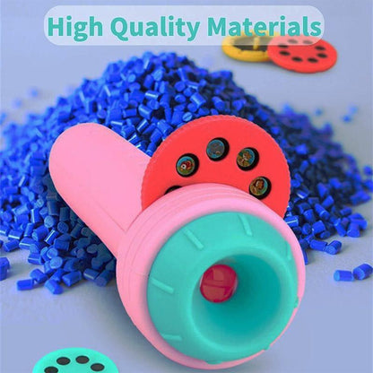 HD Projection Flashlight for Kids 90° Rotating Animal Patterns