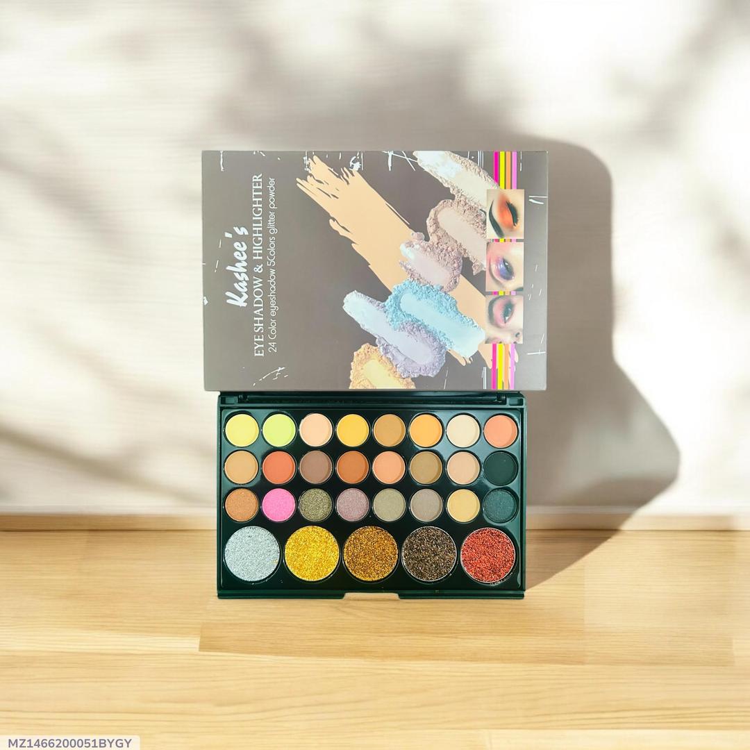Matte & Glitter Eyeshadow Palette 24 Shades Pakistan