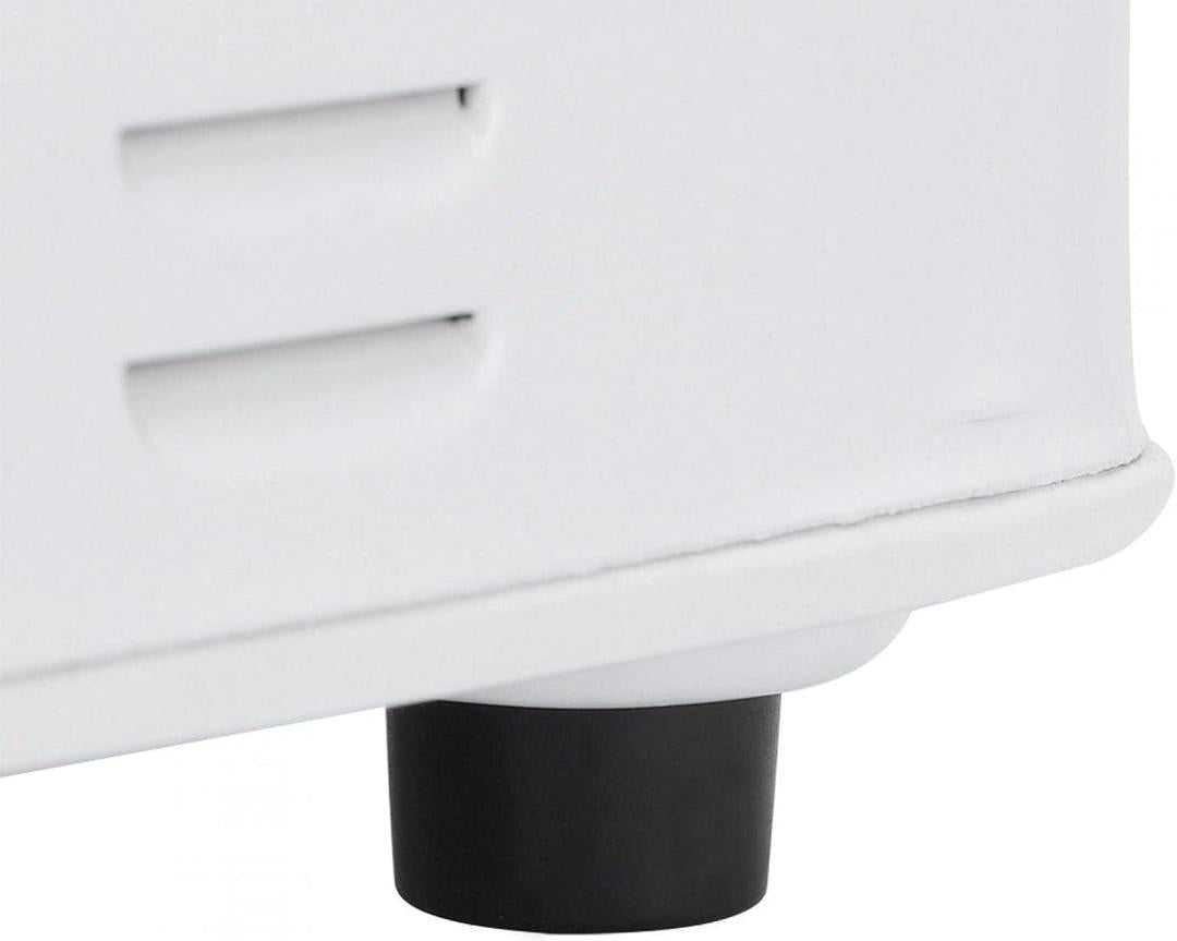 Portable Electric Stove Stainless Steel White Compact